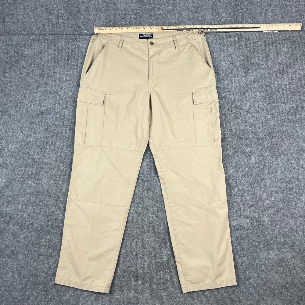 LA‎ Police Gear BDU Pants Mens Size Large Regular Khaki Ripstop Tactical Cargo